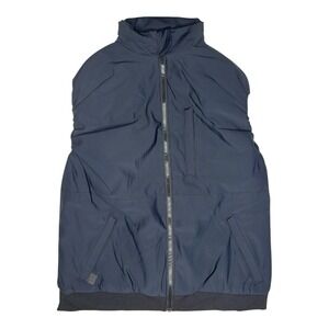 Ultracor Womens Navy Blue Full Zip Mock Neck Padded Puffer Vest Size 2 RN 144271